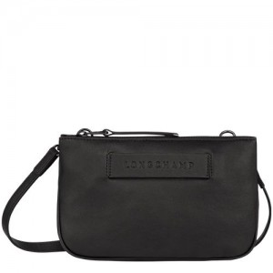 Longchamp 3D Crossbody bag Black | SCFKMHQ-68