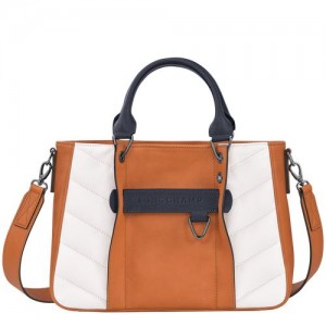 Longchamp 3D Top handle bag S Saffron/White | HVURQYP-85