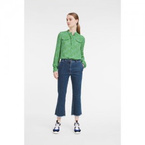 Longchamp Blouse Green | KHRUWPO-94