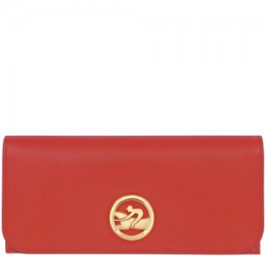 Longchamp Box-Trot Long continental wallet Orange | CBDZKON-86