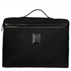 Longchamp Boxford Briefcase S Black | MNKOBIG-94