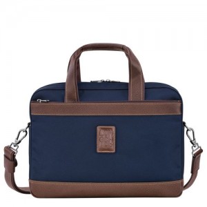 Longchamp Boxford Briefcase S Blue | PDHSCFJ-41