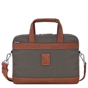 Longchamp Boxford Briefcase S Brown | LMPZWDS-25