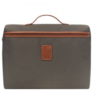 Longchamp Boxford Briefcase S Brown | VAGCMTL-63