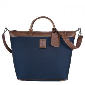 Longchamp Boxford Travel bag Blue | TDNFYWO-40