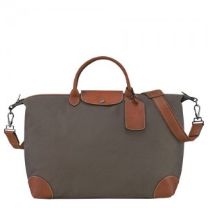 Longchamp Boxford Travel bag L Brown | NSEIXKC-04