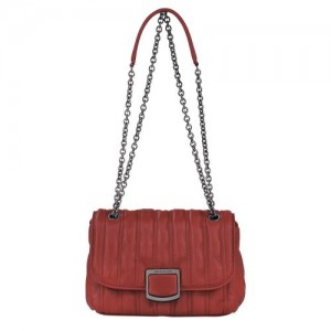 Longchamp Brioche Crossbody bag S Red | PWTFKYD-20