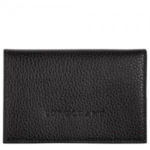 Longchamp Le Foulonne Card holder Black | IHMUESJ-75