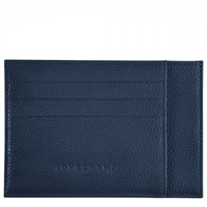 Longchamp Le Foulonne Card holder Navy | SIHYBUM-68