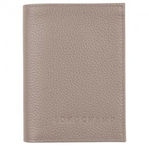 Longchamp Le Foulonne Card holder Turtledove | KQTYRAH-03