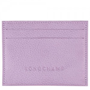 Longchamp Le Foulonne Cardholder Lilac | ROEAZGB-03