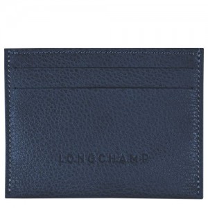 Longchamp Le Foulonne Cardholder Navy | NHRWSGJ-35