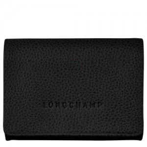 Longchamp Le Foulonne Coin purse Black | REBMHIG-72