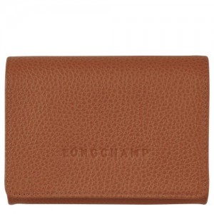 Longchamp Le Foulonne Coin purse Caramel | KHSXRGB-27