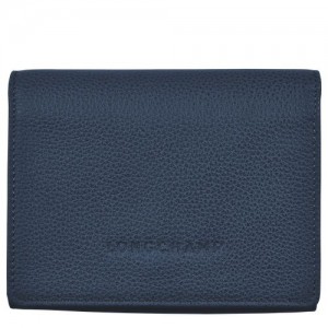 Longchamp Le Foulonne Compact wallet Navy | MBAZFVT-56