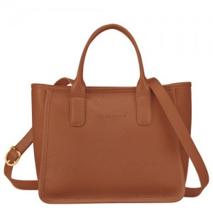 Longchamp Le Foulonne Handle bag Caramel | SUYEWFG-84