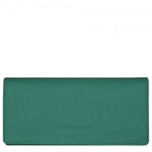 Longchamp Le Foulonne Long continental wallet Cypress | WFERTVI-85