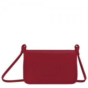 Longchamp Le Foulonne On Chain Wallet on chain Red | ABUHSEJ-34