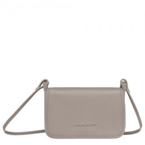 Longchamp Le Foulonne On Chain Wallet on chain Turtledove | QVGPCIO-92