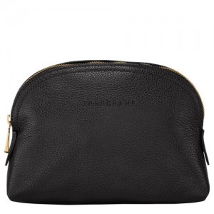 Longchamp Le Foulonne Pouch Black | VDMXUTR-92