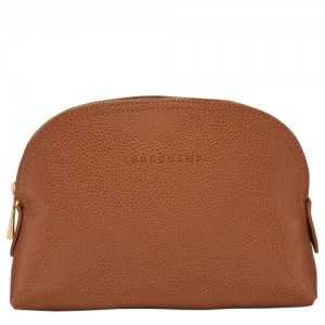 Longchamp Le Foulonne Pouch Caramel | HDYUWNQ-34