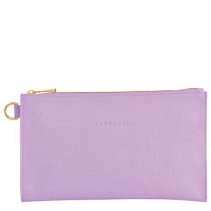 Longchamp Le Foulonne Pouch Lilac | OLEUQZI-87