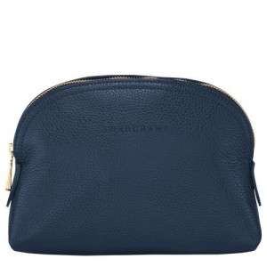 Longchamp Le Foulonne Pouch Navy | ENQYAVH-13