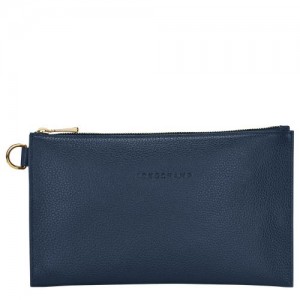 Longchamp Le Foulonne Pouch Navy | OUABRWD-07