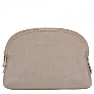 Longchamp Le Foulonne Pouch Turtledove | SRXHKUY-93