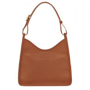 Longchamp Le Foulonne Shoulder bag Caramel | FZWSMVR-40