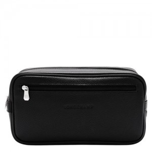 Longchamp Le Foulonne Toiletry case Black | AGJXWSM-74