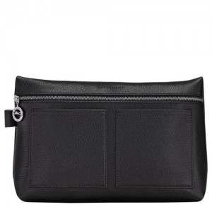 Longchamp Le Foulonne Toiletry case Black | BSVTZGC-87