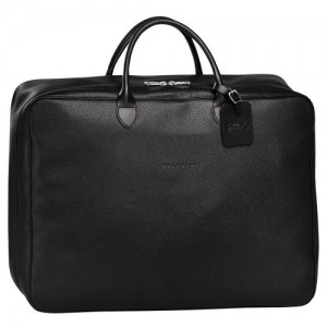 Longchamp Le Foulonne Travel bag Black | MRTUHYJ-69