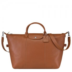 Longchamp Le Foulonne Travel bag L Caramel | SHMWTRF-72