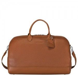 Longchamp Le Foulonne Travel bag L Caramel | TXOYMGW-35