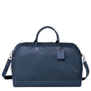 Longchamp Le Foulonne Travel bag L Navy | BETXZAQ-79