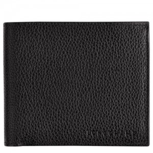 Longchamp Le Foulonne Wallet Black | SFWUOTQ-05