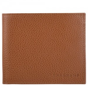 Longchamp Le Foulonne Wallet Caramel | IUXJKZW-24