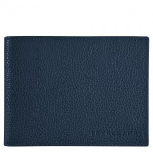 Longchamp Le Foulonne Wallet Navy | XHCIAPY-90