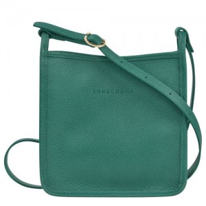 Longchamp Le Foulonne Zipped crossbody bag S Cypress | XKUHZAW-38