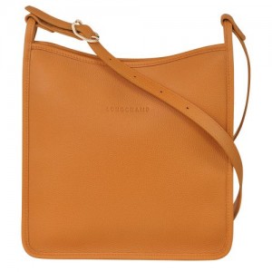 Longchamp Le Foulonne Zipped crossbody bag L Saffron | ZKHPRUM-21