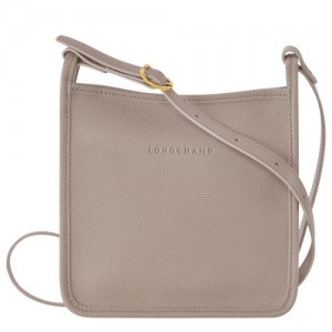 Longchamp Le Foulonne Zipped crossbody bag S Turtledove | JTGLZPW-46