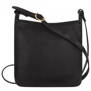 Longchamp Le Foulonne Zipped crossbody bag S Black | MFXZAIJ-64