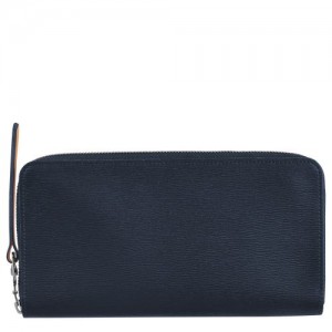 Longchamp Le Pliage City Long wallet with zip around Navy | RVTACYF-36