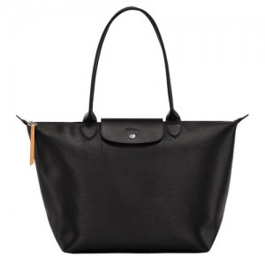 Longchamp Le Pliage City Shopping bag L Black | TSJAGYH-85