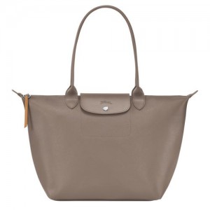 Longchamp Le Pliage City Shopping bag L Taupe | ZDFHNXP-25