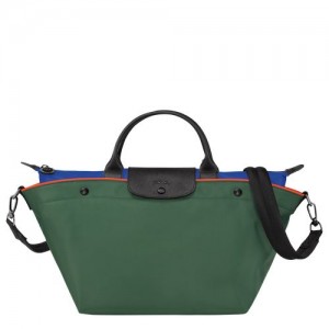 Longchamp Le Pliage Collection Top handle bag M Longchamp Green | TYHELOU-25