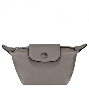 Longchamp Le Pliage Cuir Coin purse Turtledove | HJMROCN-54