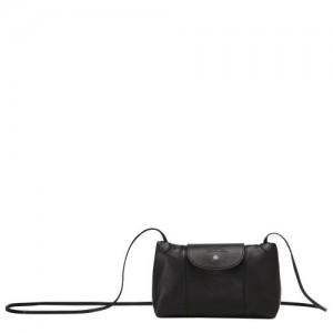 Longchamp Le Pliage Cuir Crossbody bag Black | VOFKCYI-58