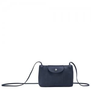 Longchamp Le Pliage Cuir Crossbody bag Navy | FDBLTMZ-19